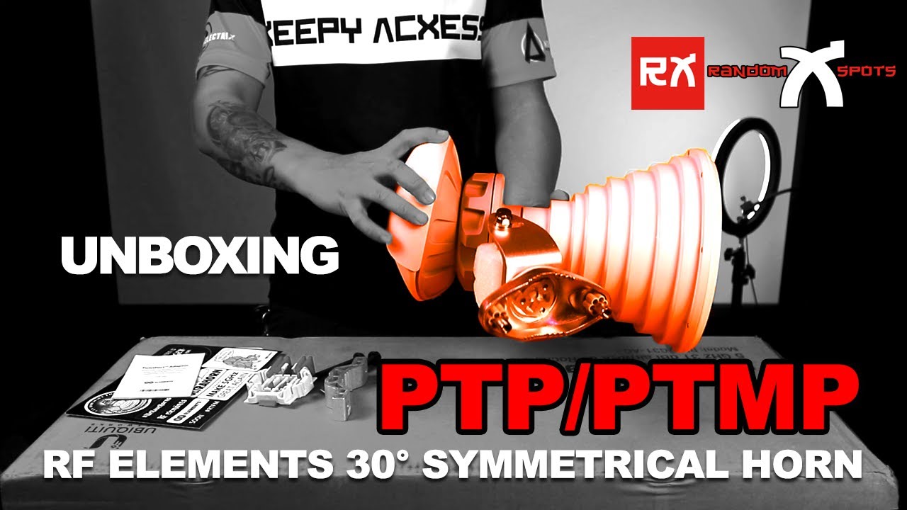 RF ELEMENTS 30&deg; SYMMETRICAL HORN (High Beam Efficiency) With TWIST PORT ADAPTOR