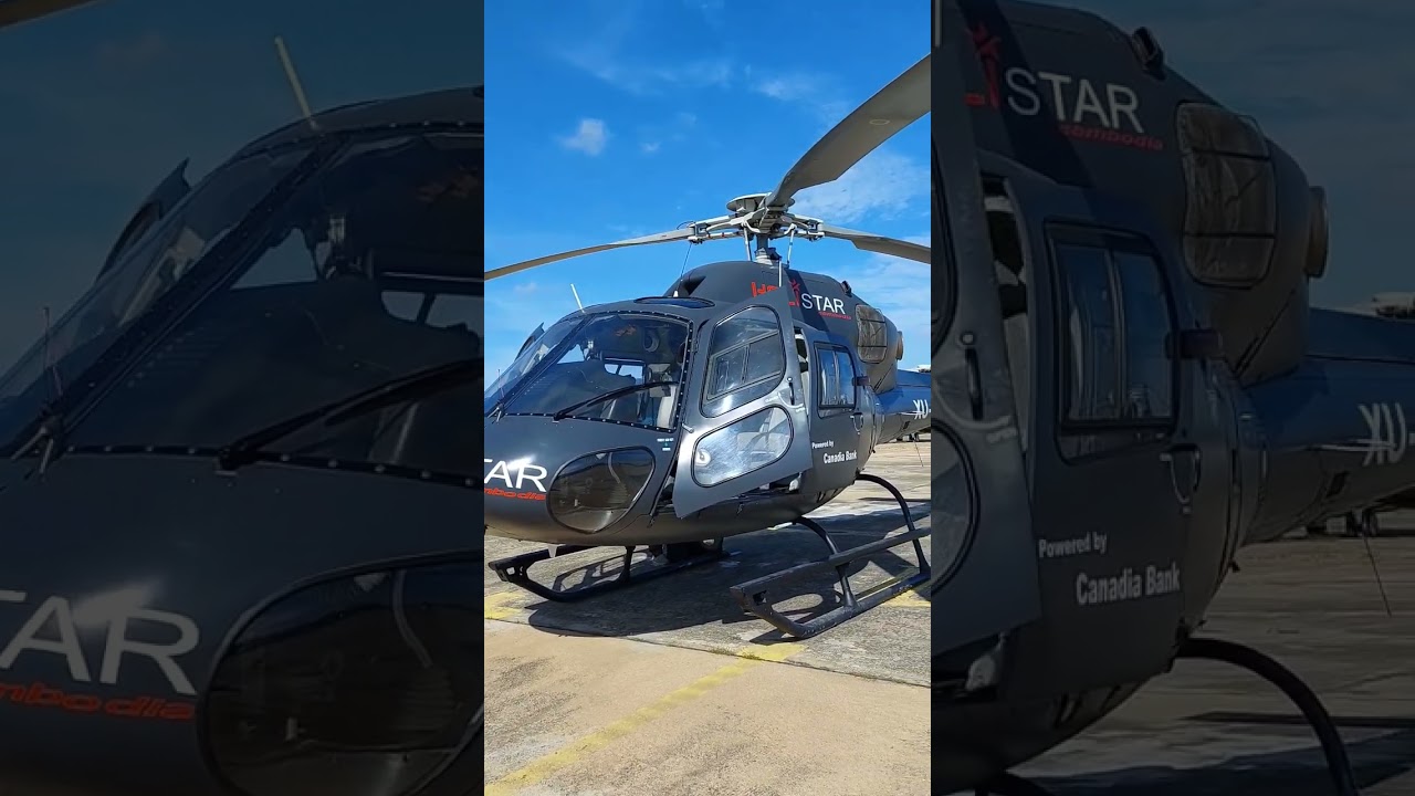 Helicopter Sunbathing #helicopter #h125 #airbus #as350b3