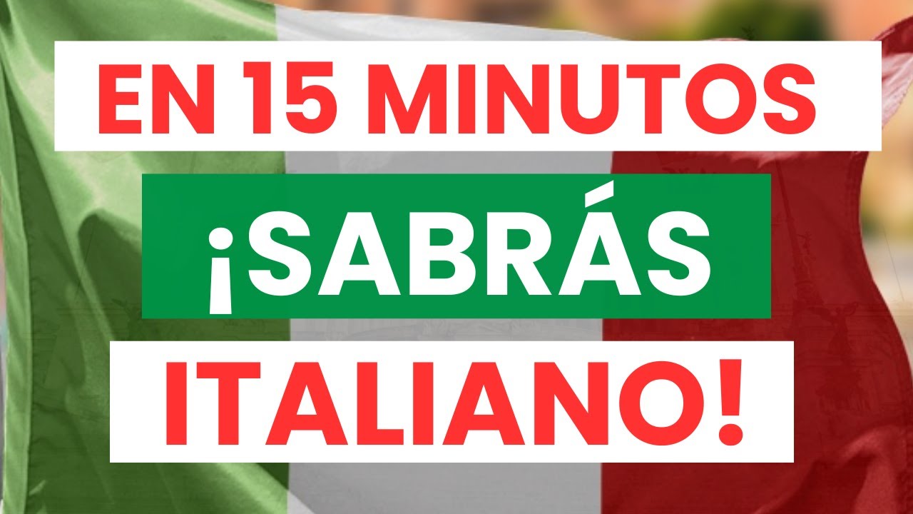 Aprende los VERBOS ITALIANOS más usados en MINUTOS