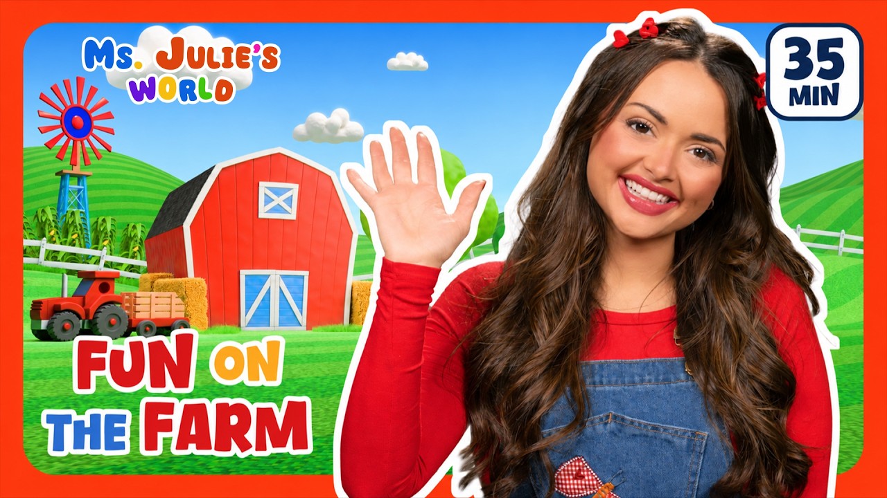 Farm Adventures with Ms. Julie! | Ms. Julie’s World | Children’s Learning Show