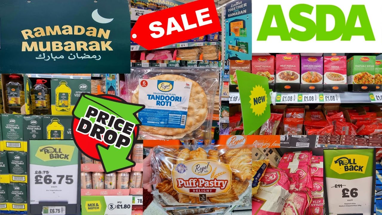 Распродажа ASDA в Рамадан 2026 | Пешеходная экскурсия по лондонским супермаркетам | Огромные скид...