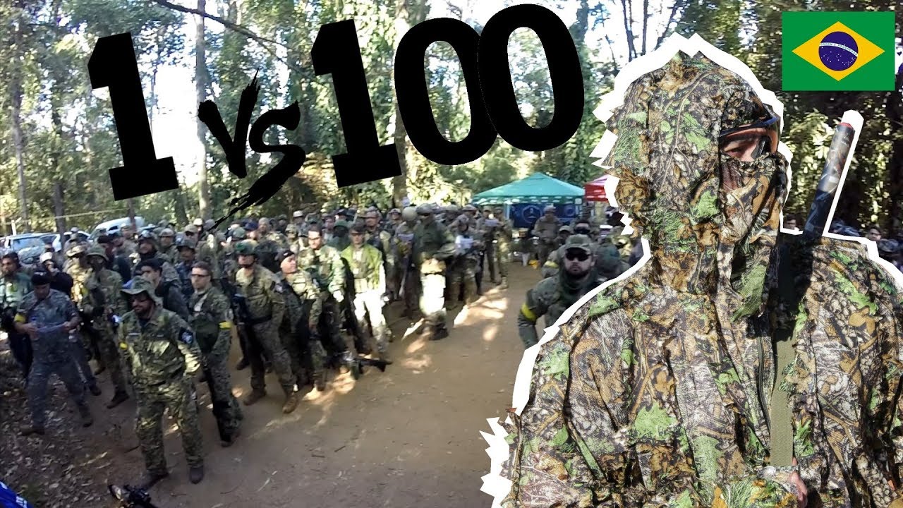 Pro Airsoft Player Brasil VS 100 Enemies | FUZILEIRO SNIPER AIRSOFT | SVD DRAGUNOV