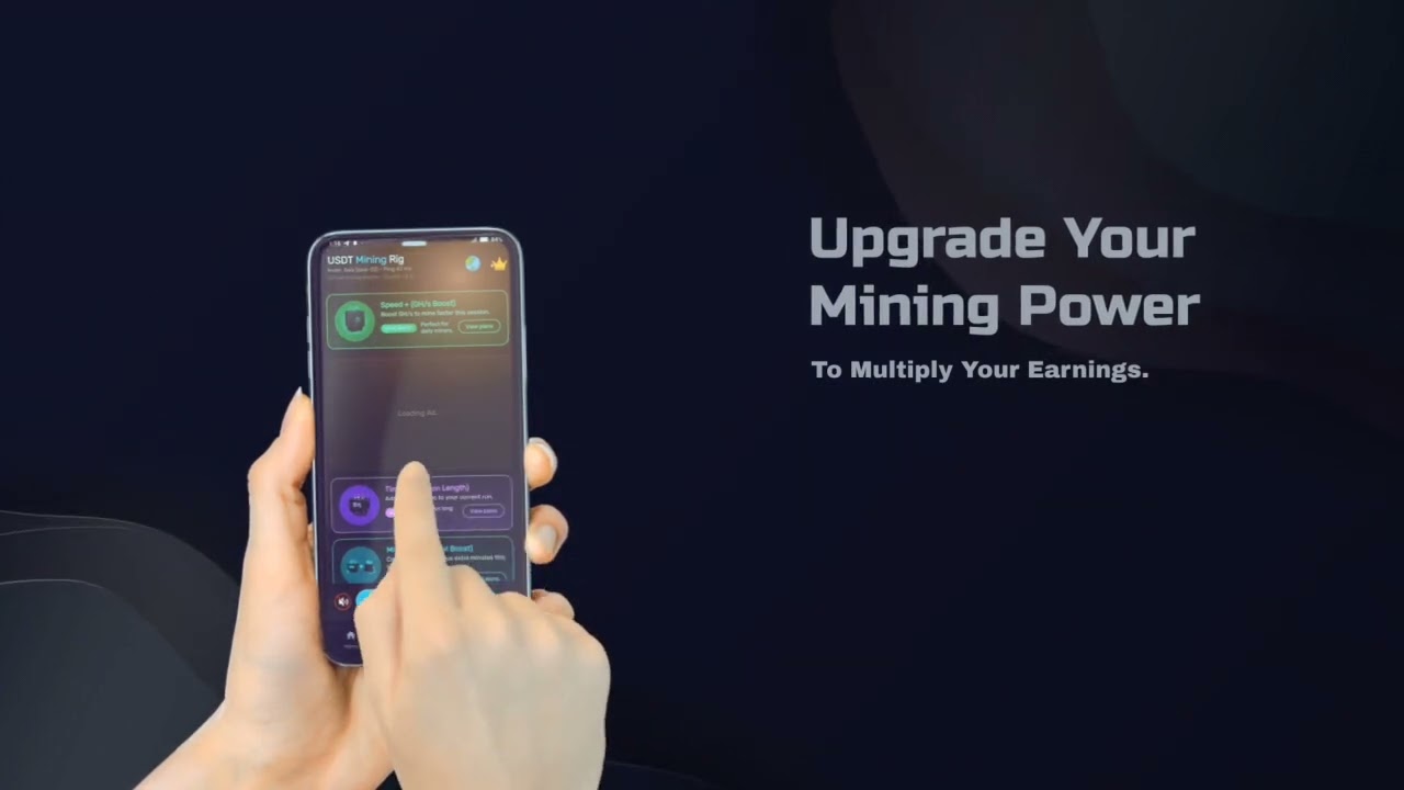 Cloud USDT Mining - Crypto Miner App For USDT Mine Simulation