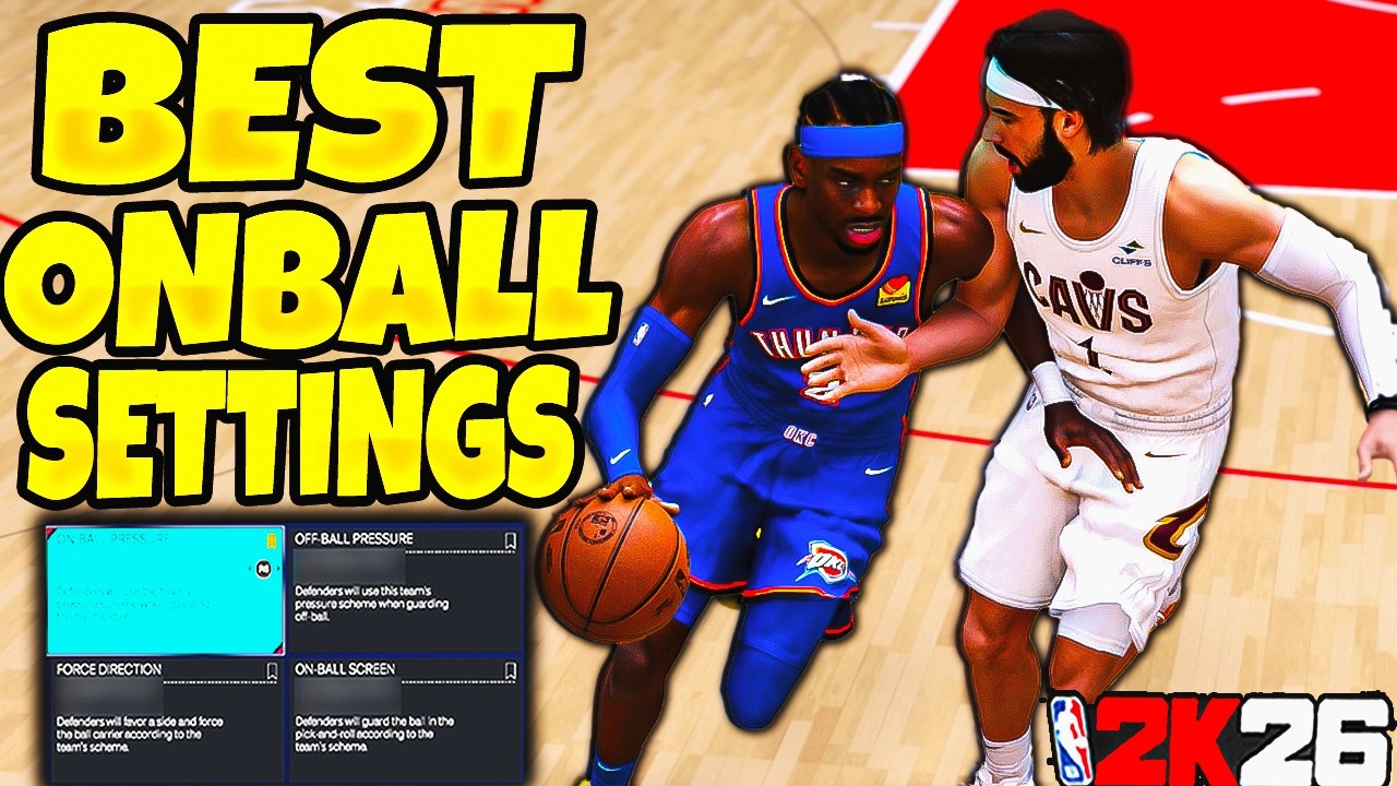 BEST ONBALL DEFENSE SETTINGS FOR NBA 2K26! 