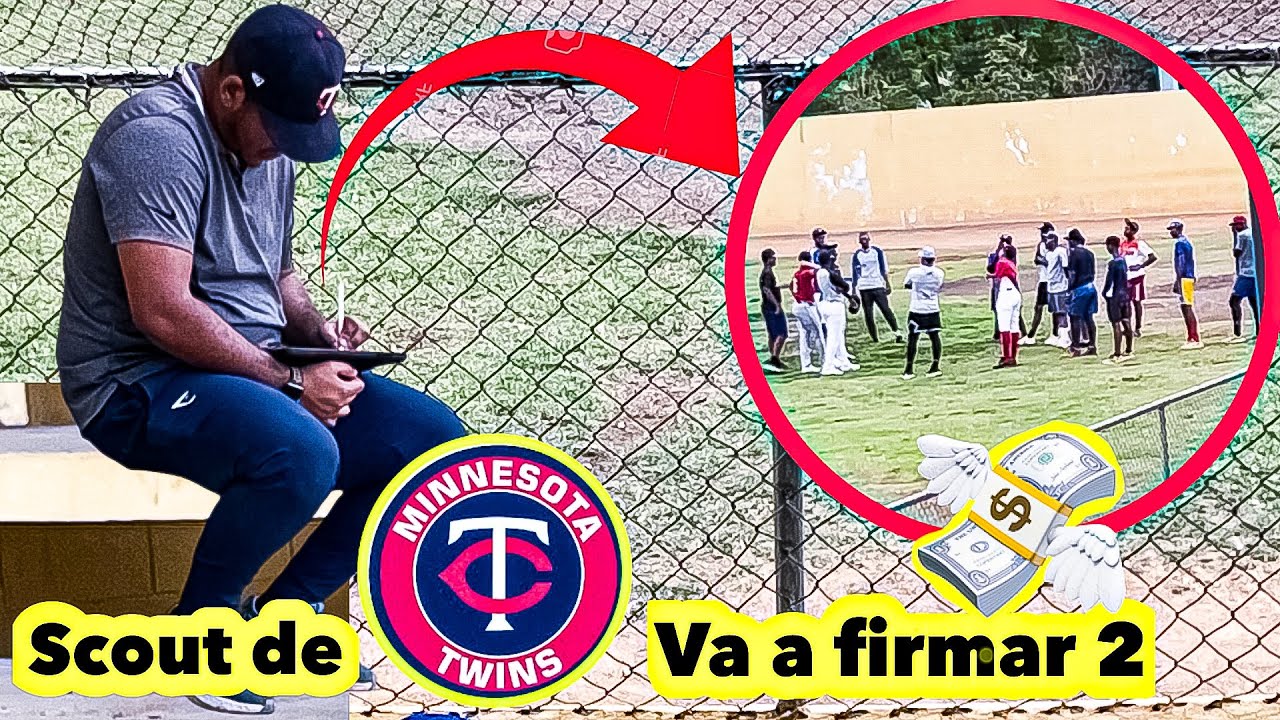 SCOUT DE MINNESOTA VA A FIRMAR 2 PELOTEROS (tryout azua)