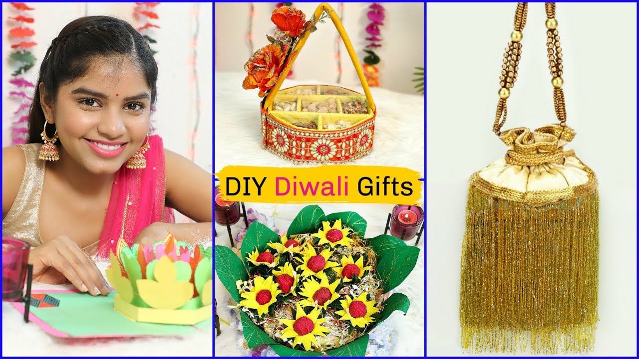4 Easy DIY GIFT ideas for DIWALI |#Handmade #Craft #GiftCard #Anaysa #DIYQueen
