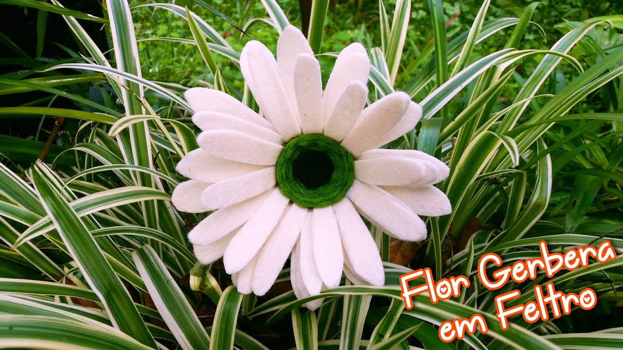Flor Gerbera em Feltro