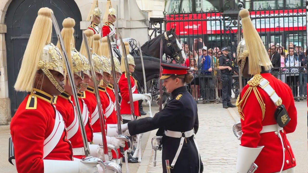 CAPTAIN INSPECTS THE KING'S LIFE GUARDS AT PUNISHMENT PARADE