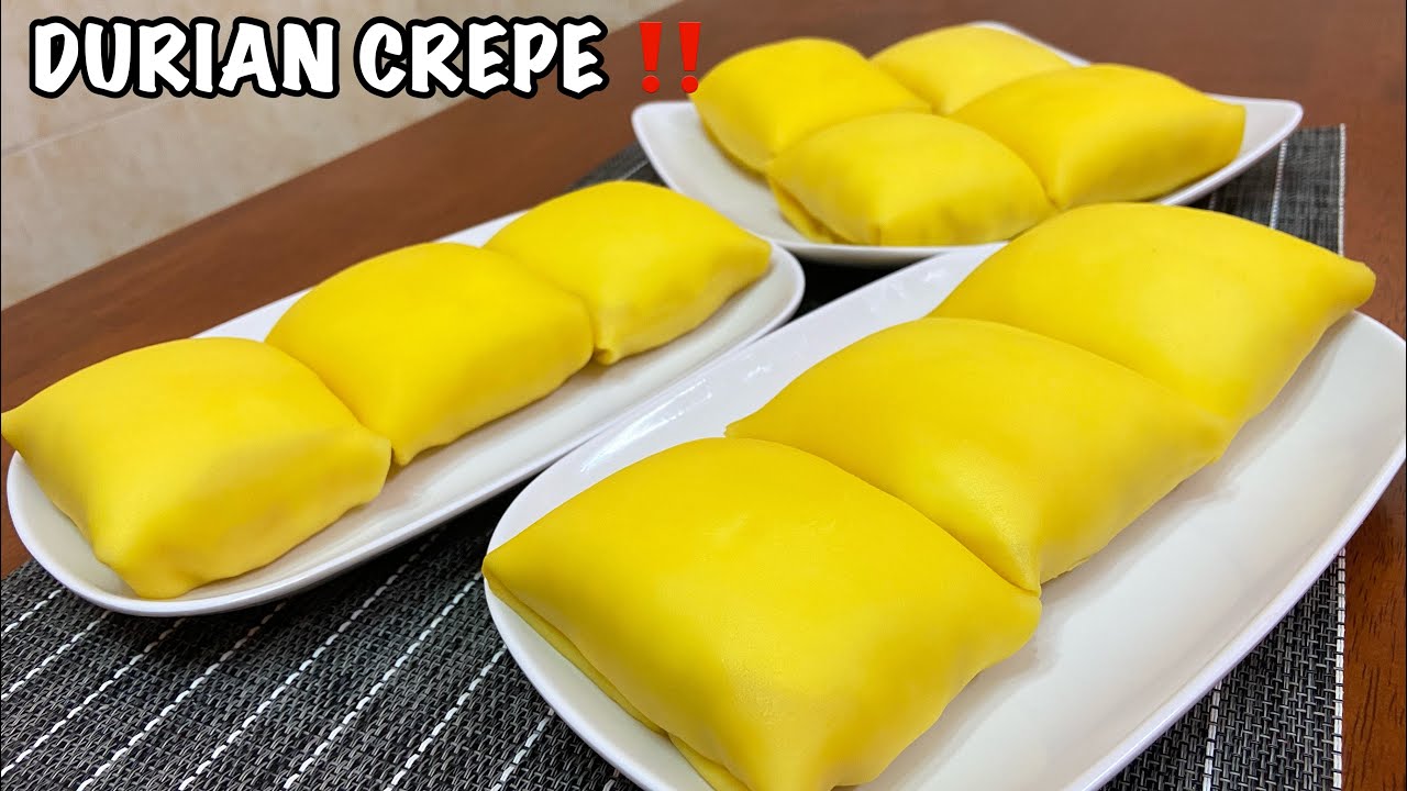 Resepi Durian Crepe Rasanya Seperti Aiskrim | Sangat Sedap