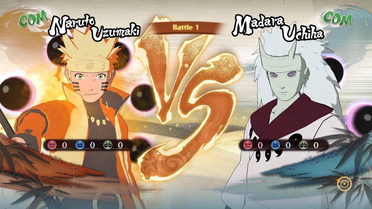 Naruto Uzumaki ( Six Paths) vs Madara Uchiha (Six Paths) — Naruto Ultimate Ninja STORM 4