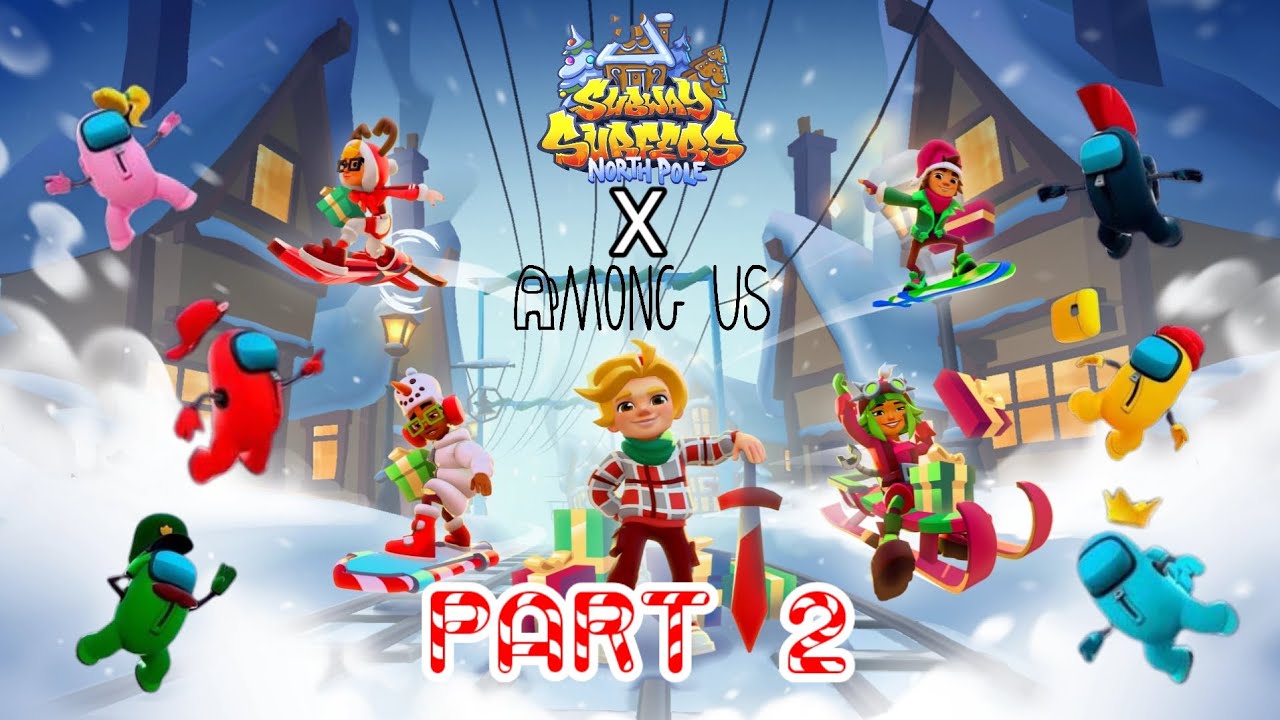 Subway Surfers North Pole 2025 {Play as Among Us Crewmates} [GAMEPLAY] part 2