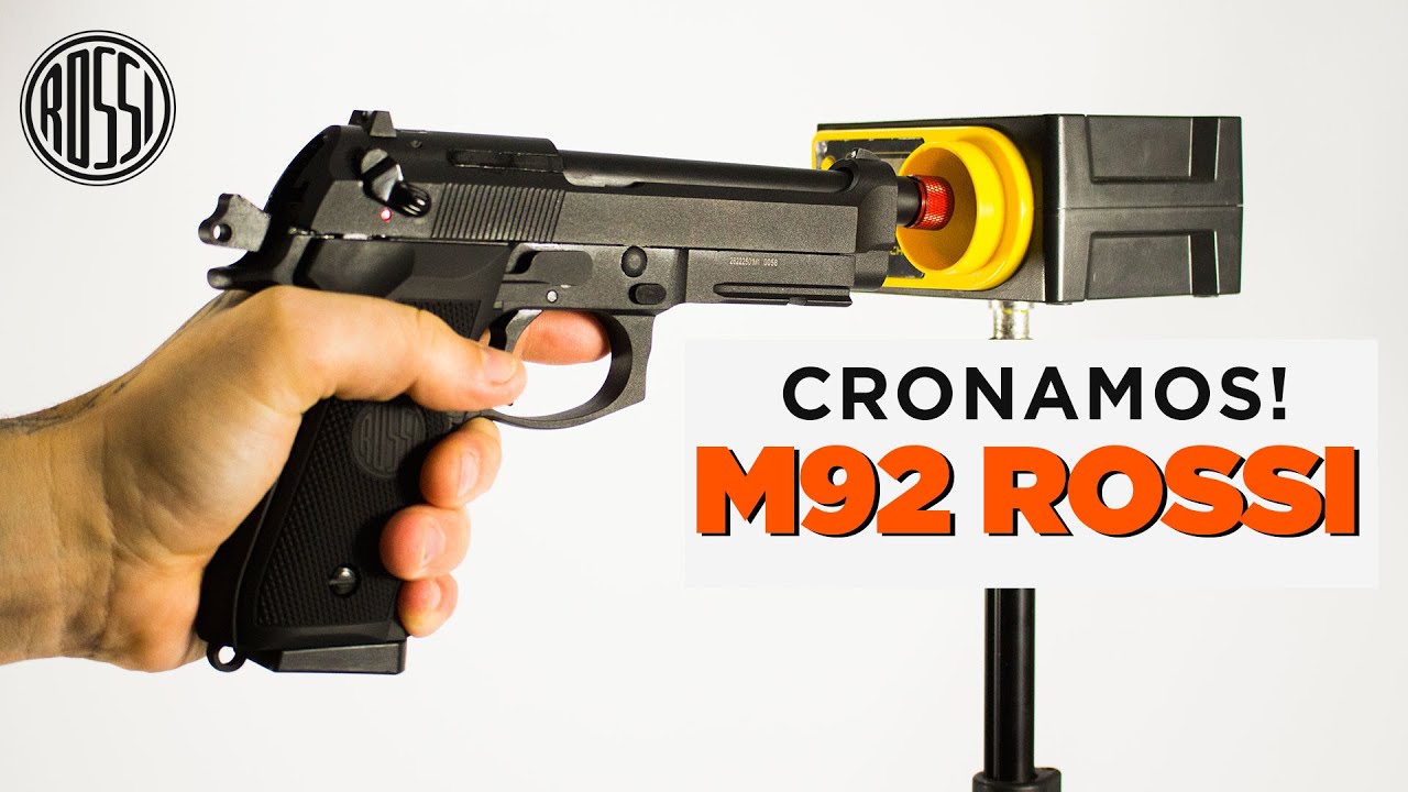 Cronamos a Pistola Airsoft M92 Rossi Blowback Full Auto