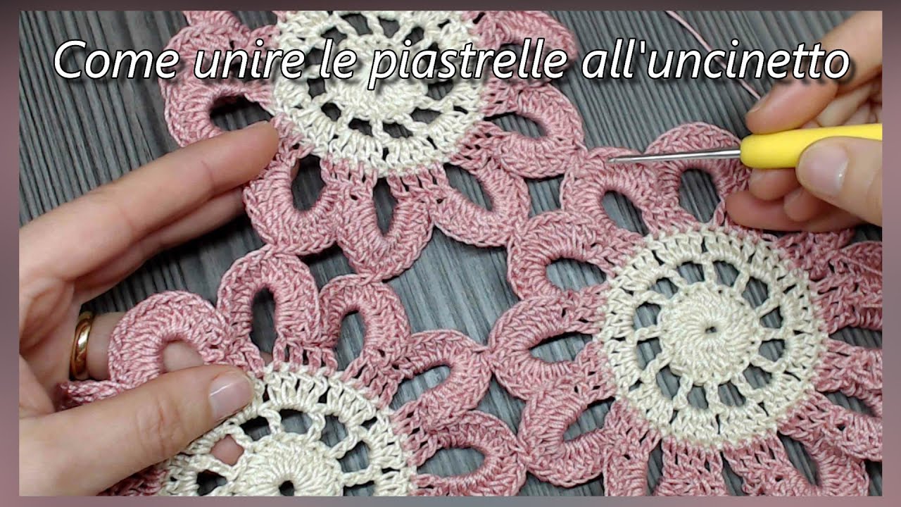 Come unire le piastrelle all'uncinetto