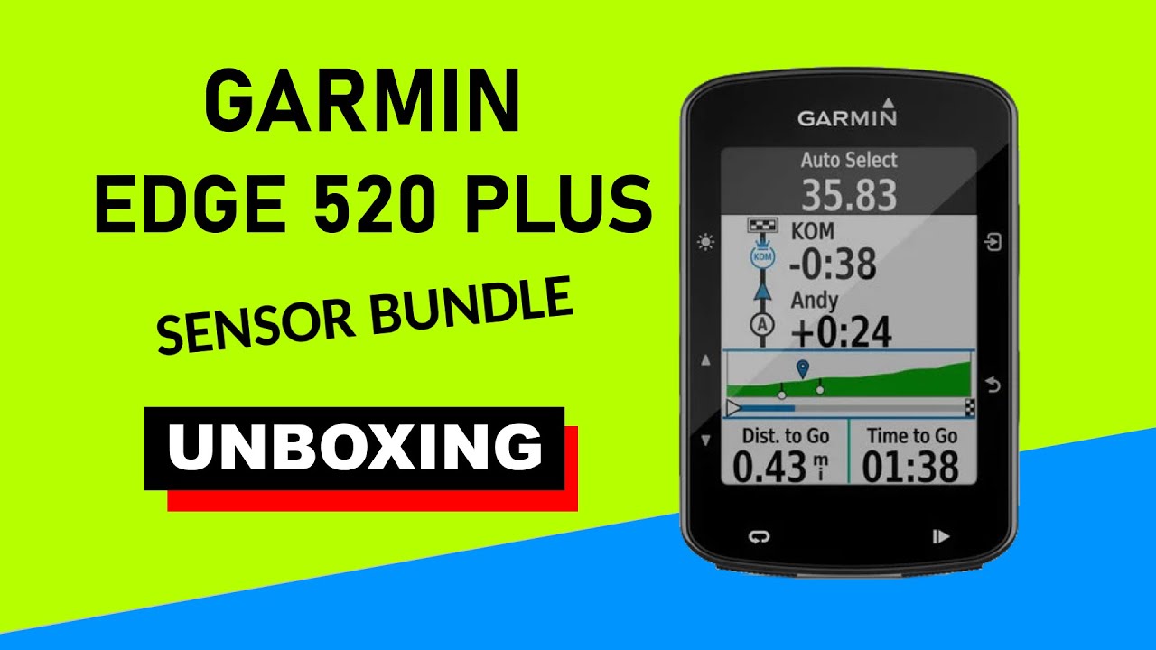 Garmin Edge 520 Plus Sensor Bundle Unboxing HD (010-02083-11)