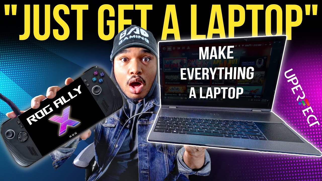 I Turned my ROG Ally, and EVERYTHING else into a Laptop! | UPERFECT LAPDOCK