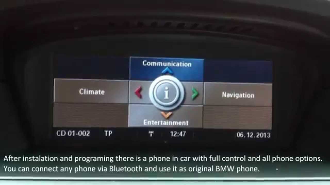 USB, iPod, aux-in, audio adapter with Bluetooth Dension GW500 for BMW E60 E61 2008