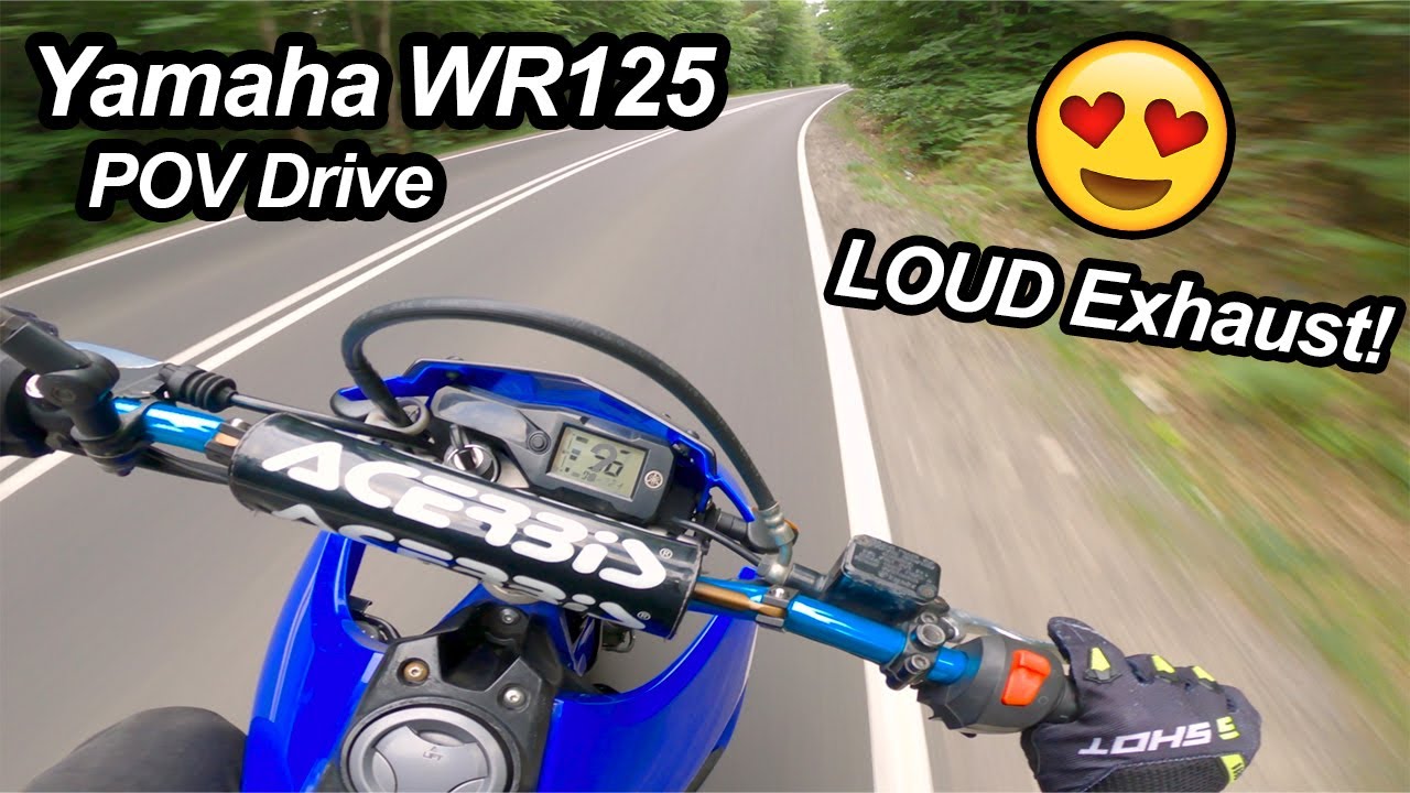Yamaha wr125 POV Drive | Loud Exhaust Sound | Downshifts | Full Speed!