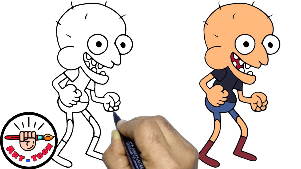 how to draw sumo from clarence step by step easy