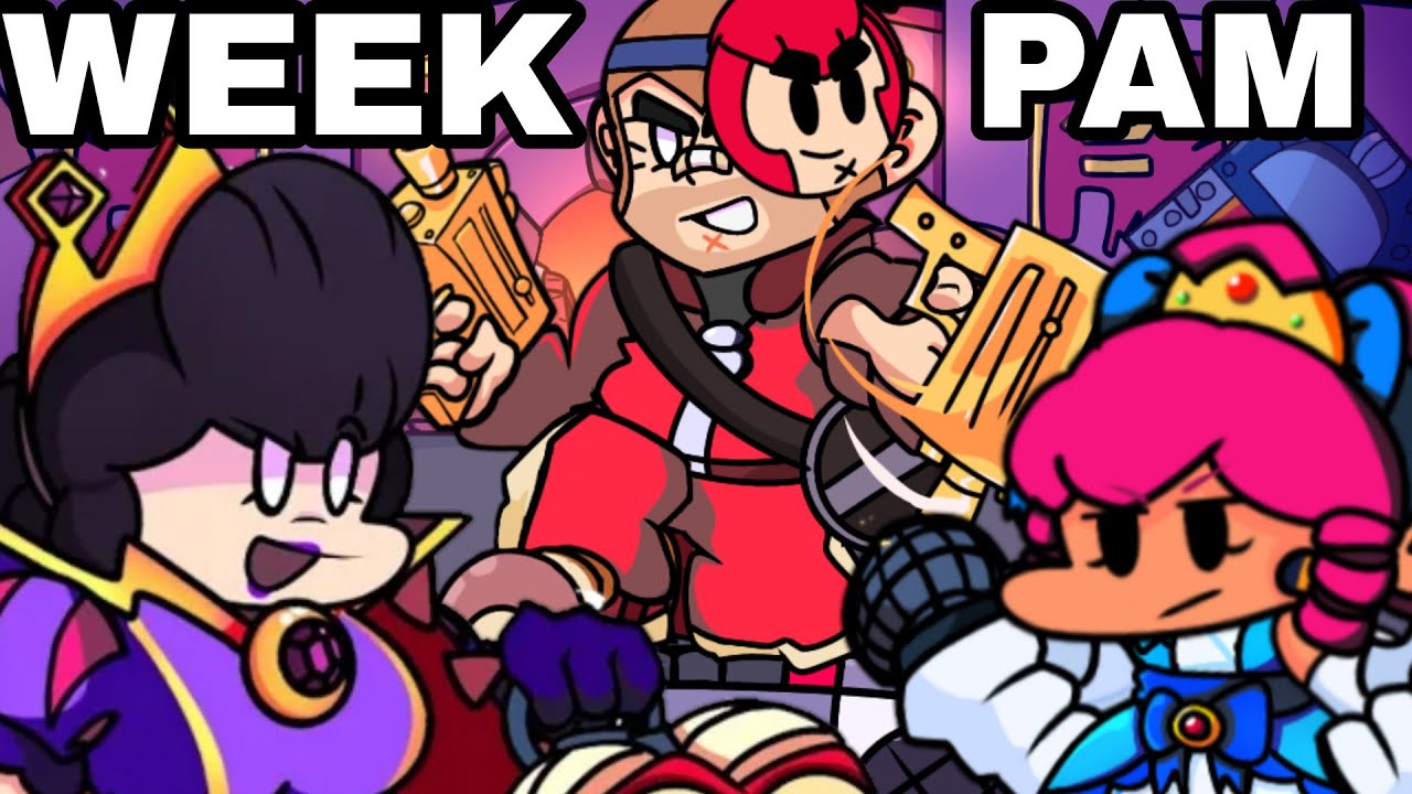 Ash And Evil Queen Pam Sings vs Shelly New Update ( Week 7 with Friday Night Funkin Brawl stars)