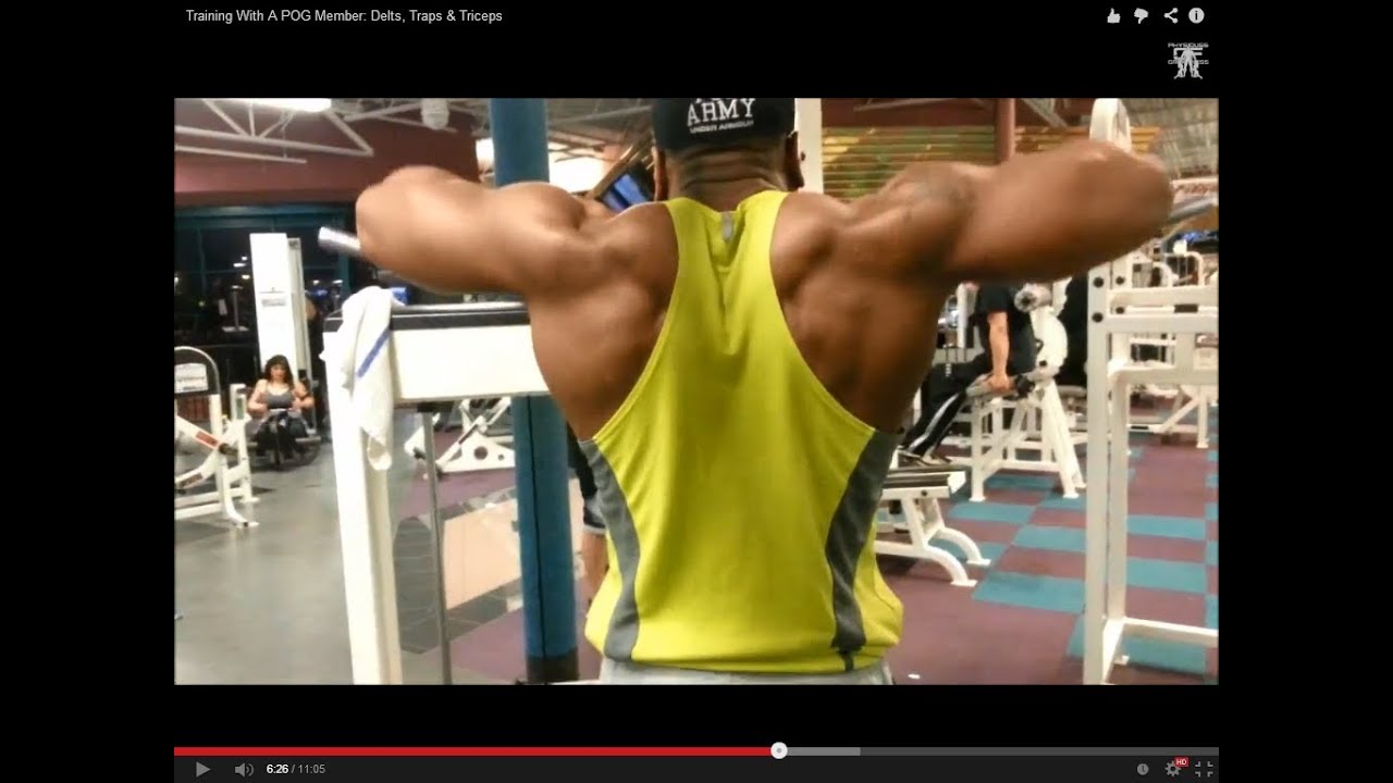 Training With A POG Member: Delts, Traps & Triceps