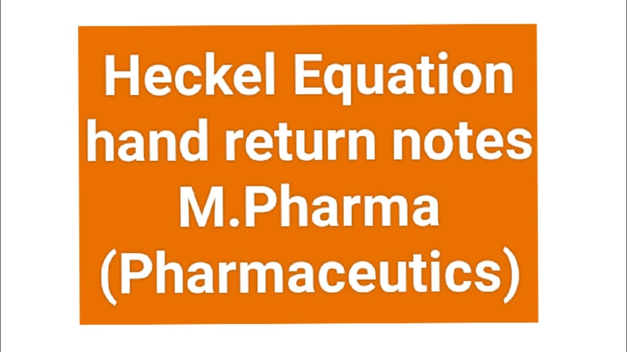 Heckel Equation // M. Pharma // Pharmaceutics // Ash Pharma