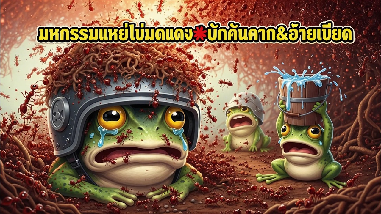 คาร์เวียร์อีสานทำพิษ! ชุดเกราะ 100% (กันมดออก บ่ได้กันมดเข้า!) 🤣 | บักคันคาก & อ้ายเขียด