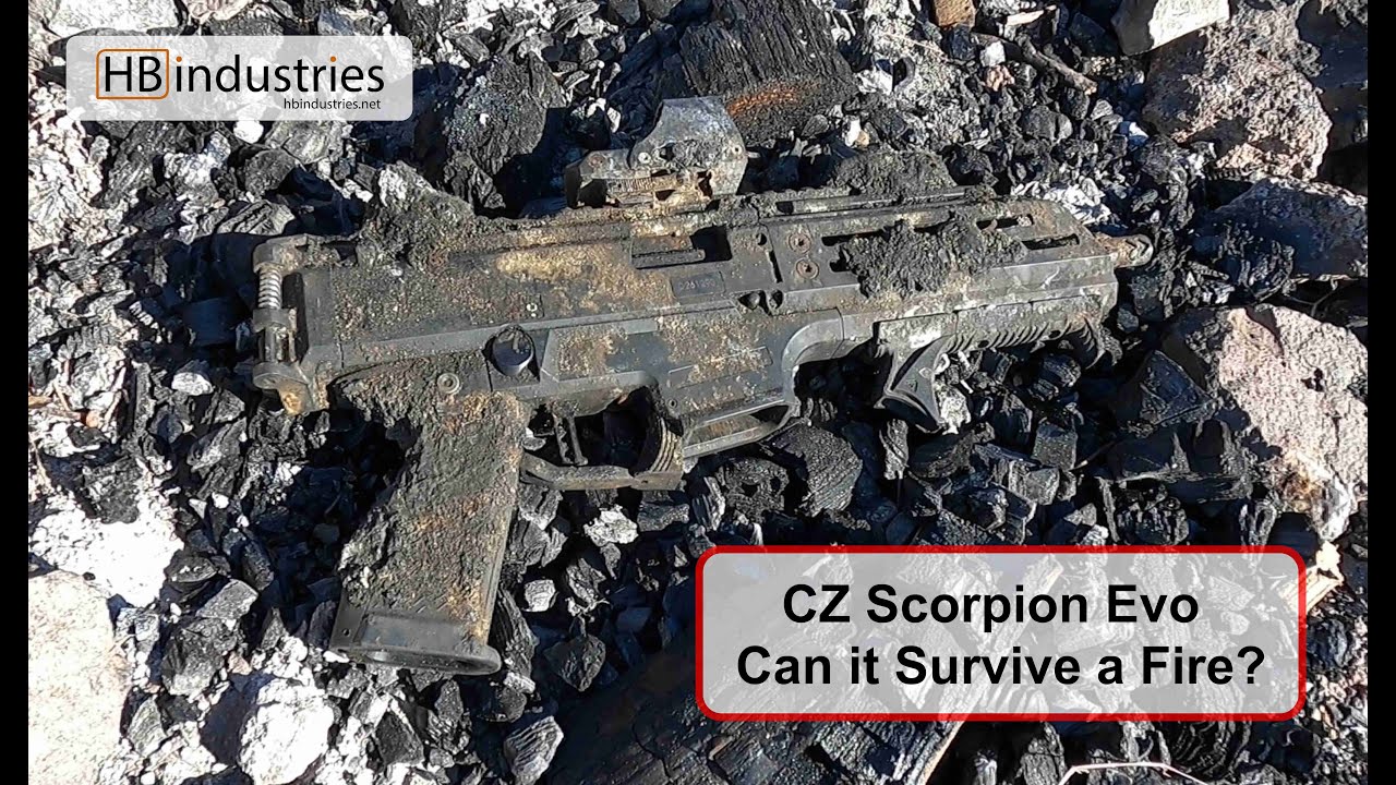CZ Scorpion Evo Fire Burn Test