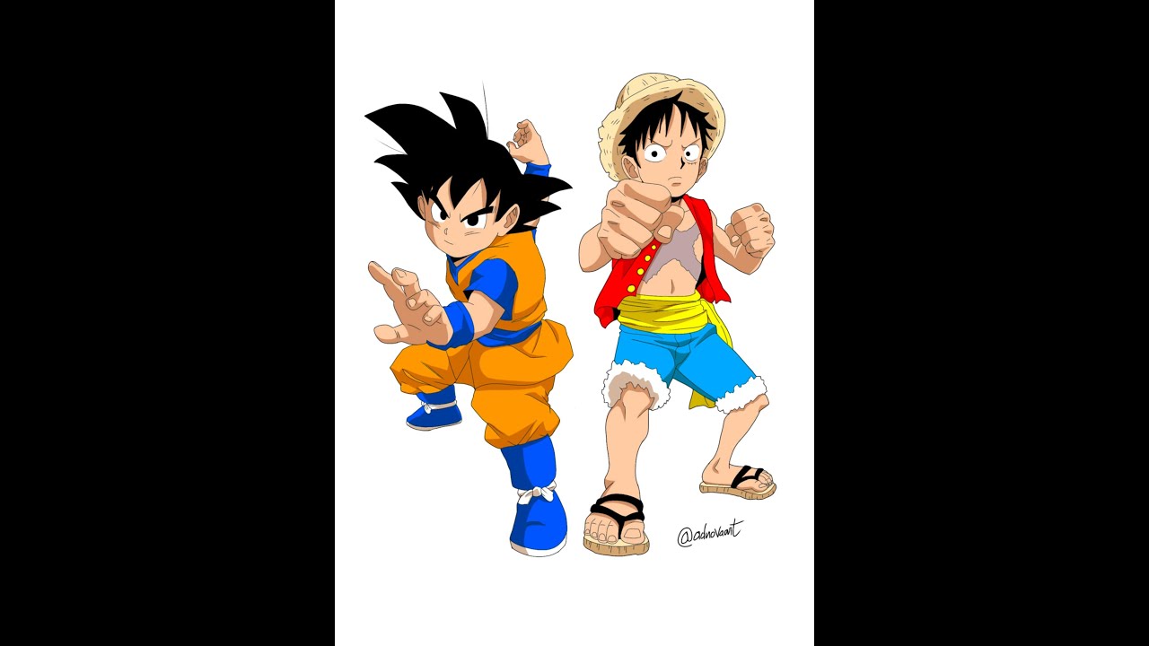 Goku vs Luffy  le combat légendaire qu'on attendait tousDBZ x One Piece#dbz #onepiece #goku #luffy