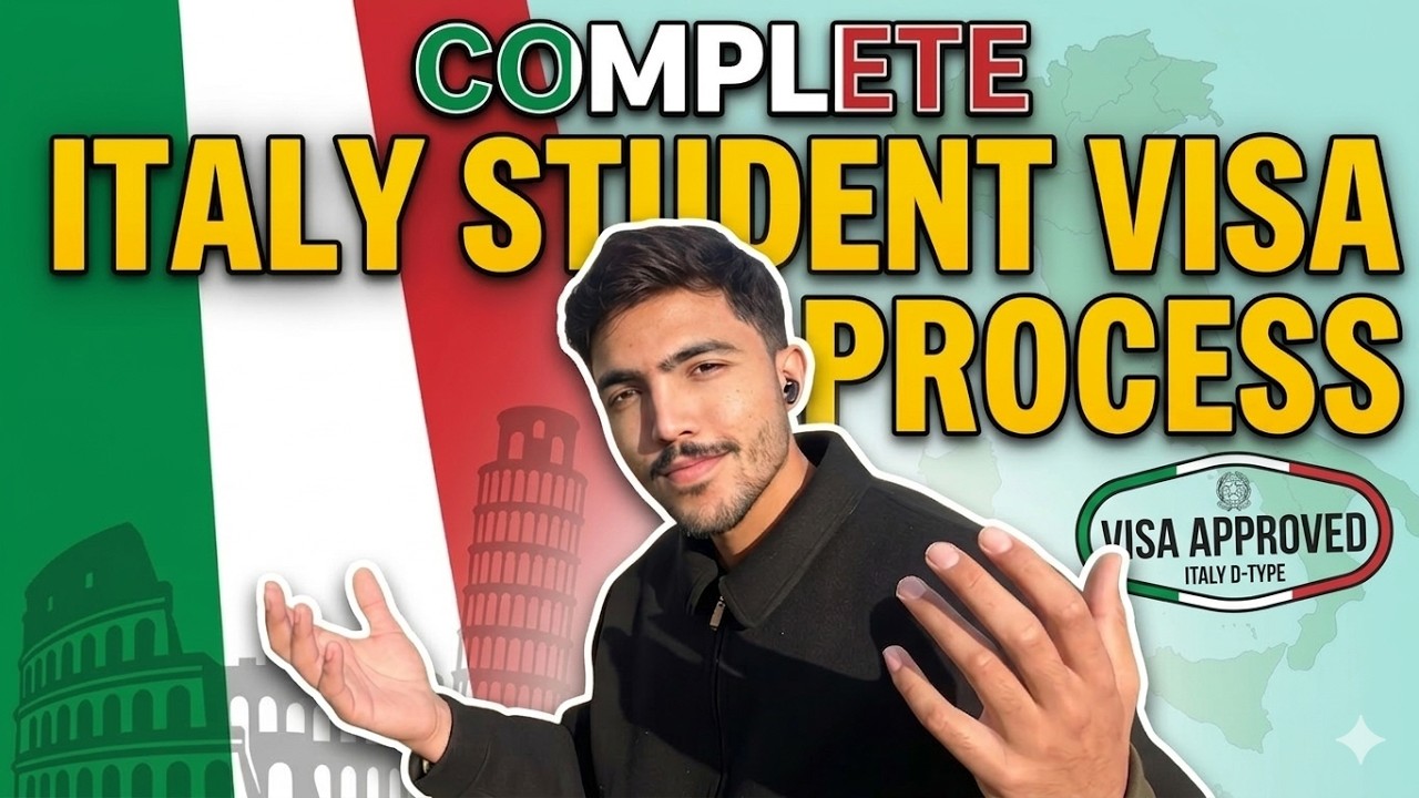 Italy Student Visa Complete Process 2026 | Step-by-Step Guide for Students 🇮🇹