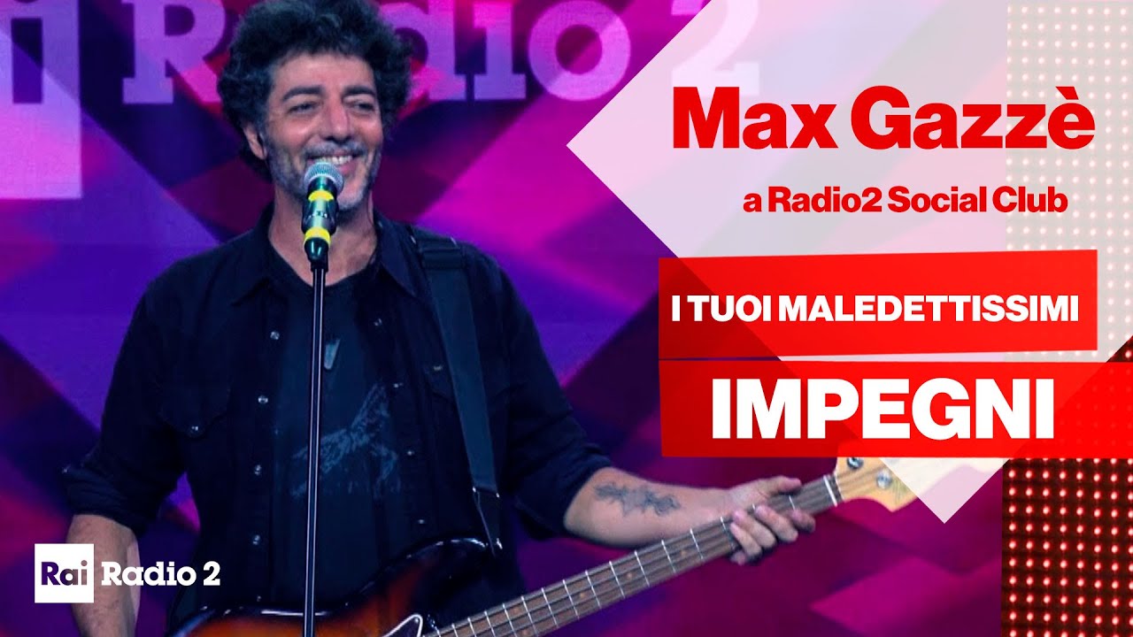 Max Gazzè dal vivo a Radio2 Social Club - 
