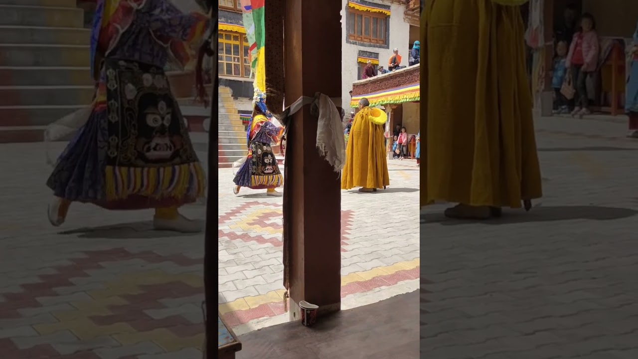 MONK MASK DANCE AT STONGDAY GONPA ZANSKAR 2023 VIDEO PART 2 DAY 1
