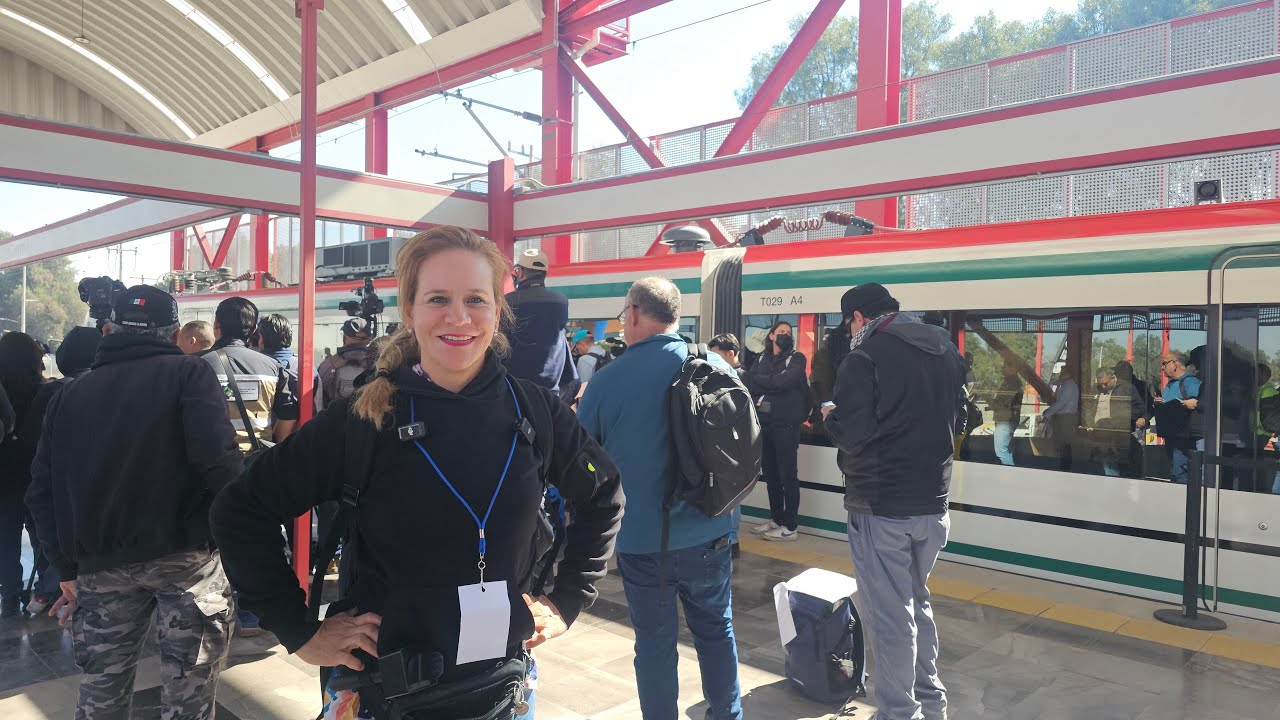 VAMONOS CON LA PRESIDENTA EN EL TREN SUBURBANO AL AIFA!!
