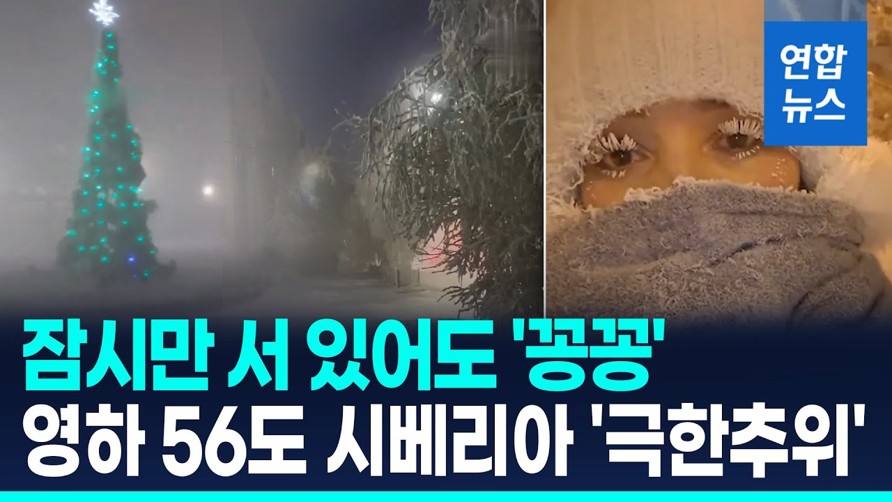 러 극동 시베리아 '극한한파'…성탄절 영하 56도 기록 / 연합뉴스 (Yonhapnews)