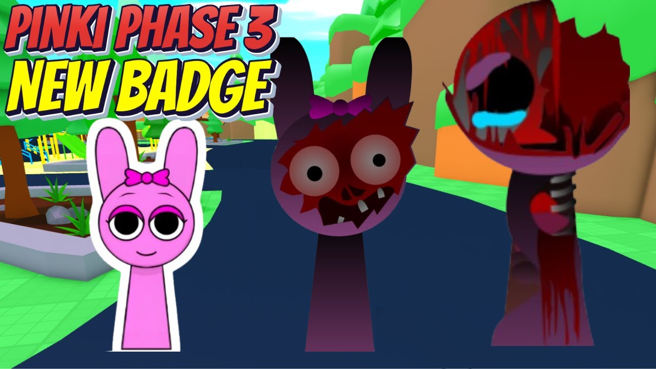 Roblox - How to get Pinki Phase 3 Badge in 3D Sprunki Sim + RP New Update