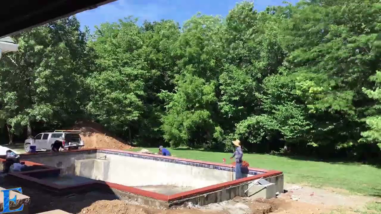 Gunite Swimming Pool Construction Time-Lapse