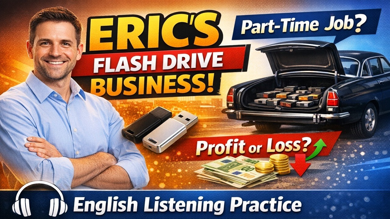 Eric White’s Flash Drive Business – Profit, Costs & Break‑Even  Pre‑Intermediate English Listening