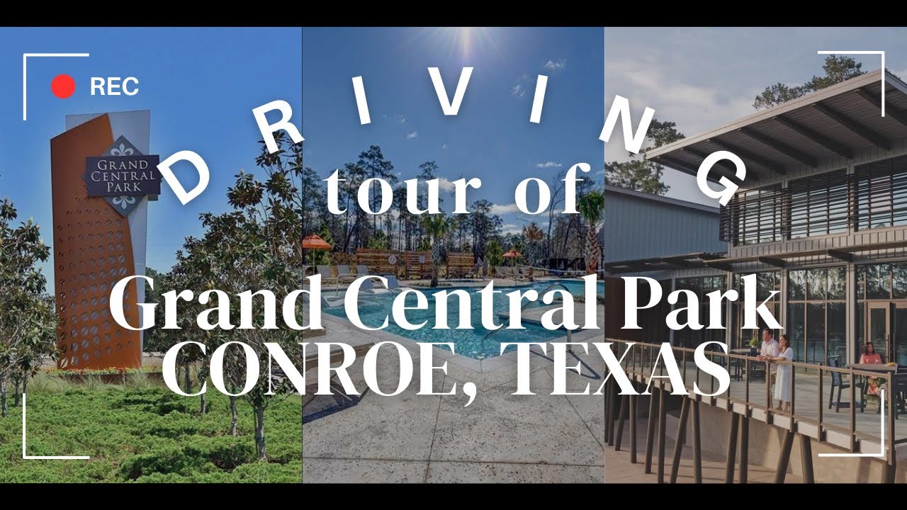 Driving Tour of Grand Central Park, Conroe, TX
