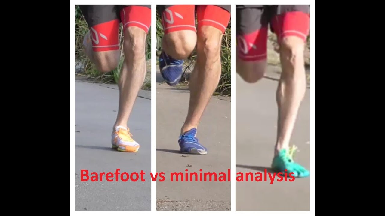 Barefoot vs minimal running shoe analysis review - Vibram FiveFingers, New Balance Minimus, MV2