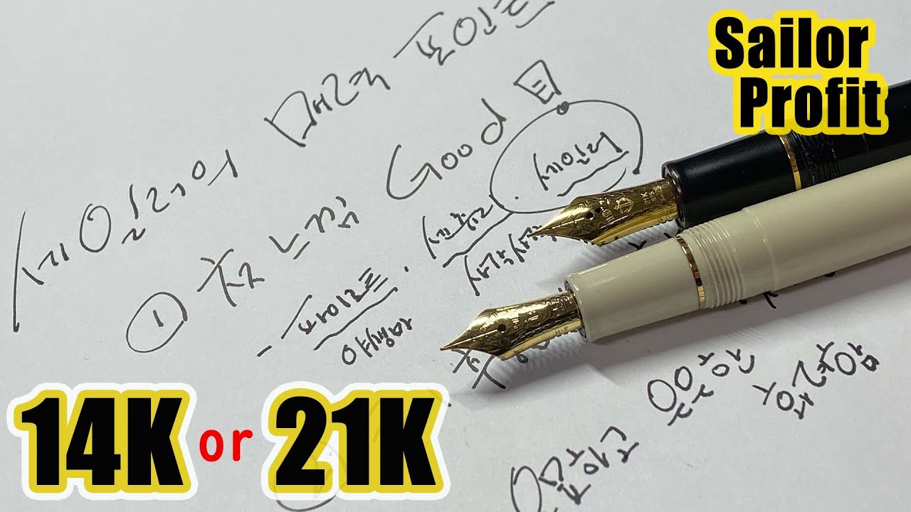 세일러 21K냐 14K냐 그것이 문제로다｜세일러 프로피트 스탠다드, 21K 리뷰｜세일러의 매력은?