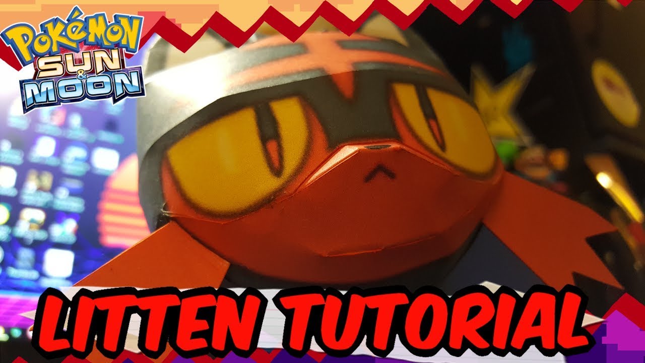 Papercraft Tutorial: How to make Litten