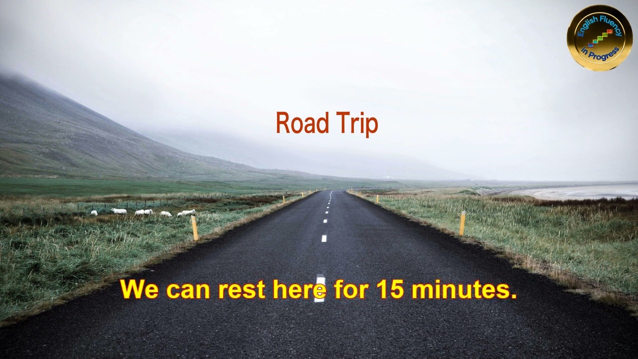 180  Frequently Used Sentences | Road Trip | Traveling English | English Listening