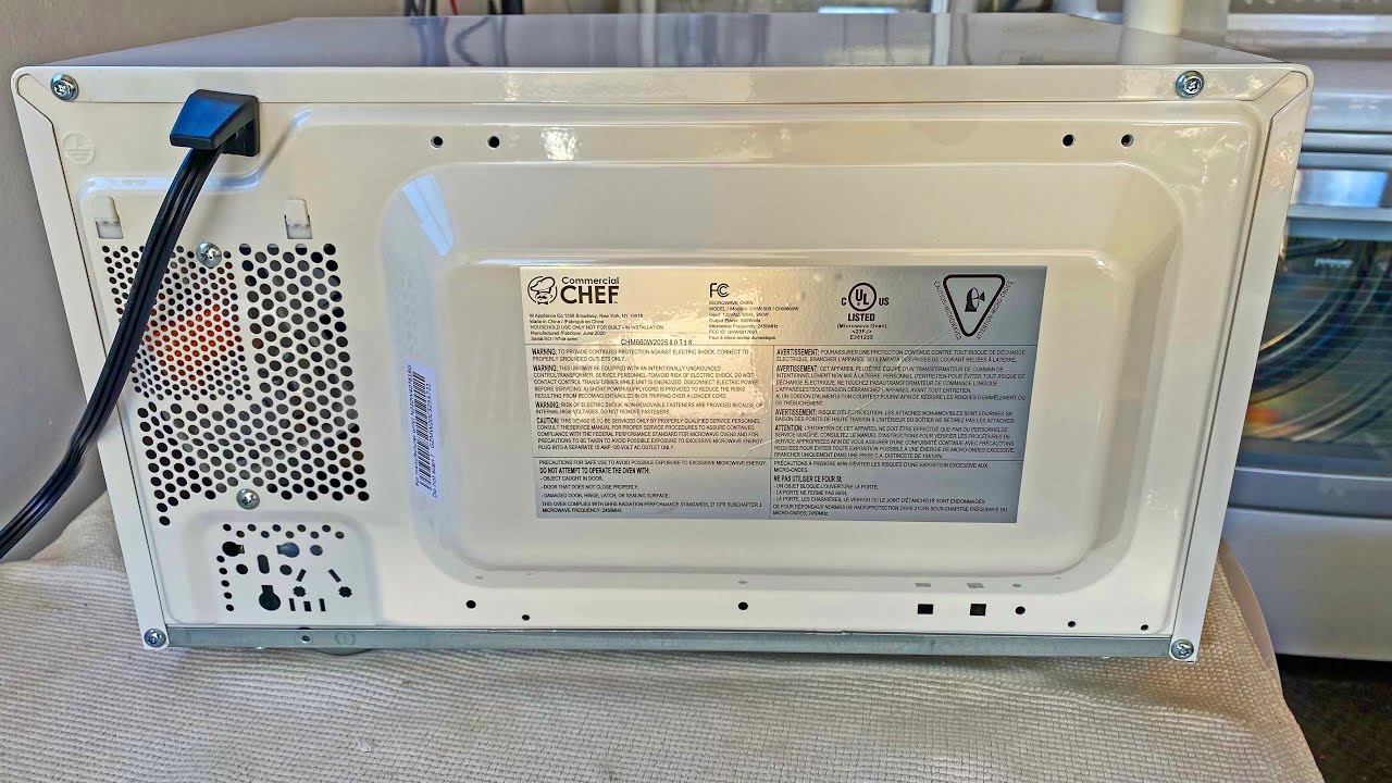 a Solar Powered Microwave Test using my new 600 watt Commercial Chef Microwave...