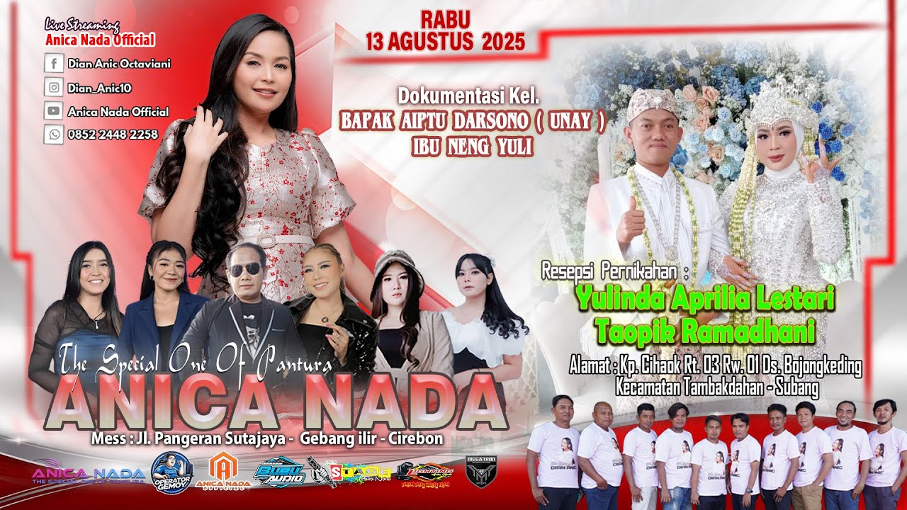🔴LIVE ANICA NADA ( DIAN ANIC ) | EDISI MALAM 13 AGUSTUS 2025 | BOJONGKEDING | TAMBAKDAHAN | SUBANG