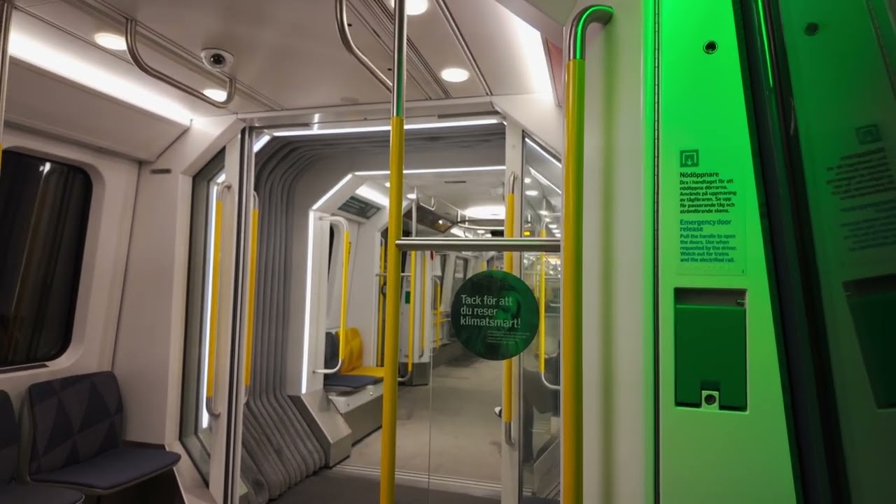 Sweden, Stockholm, subway ride from Liljeholmen to Mariatorget