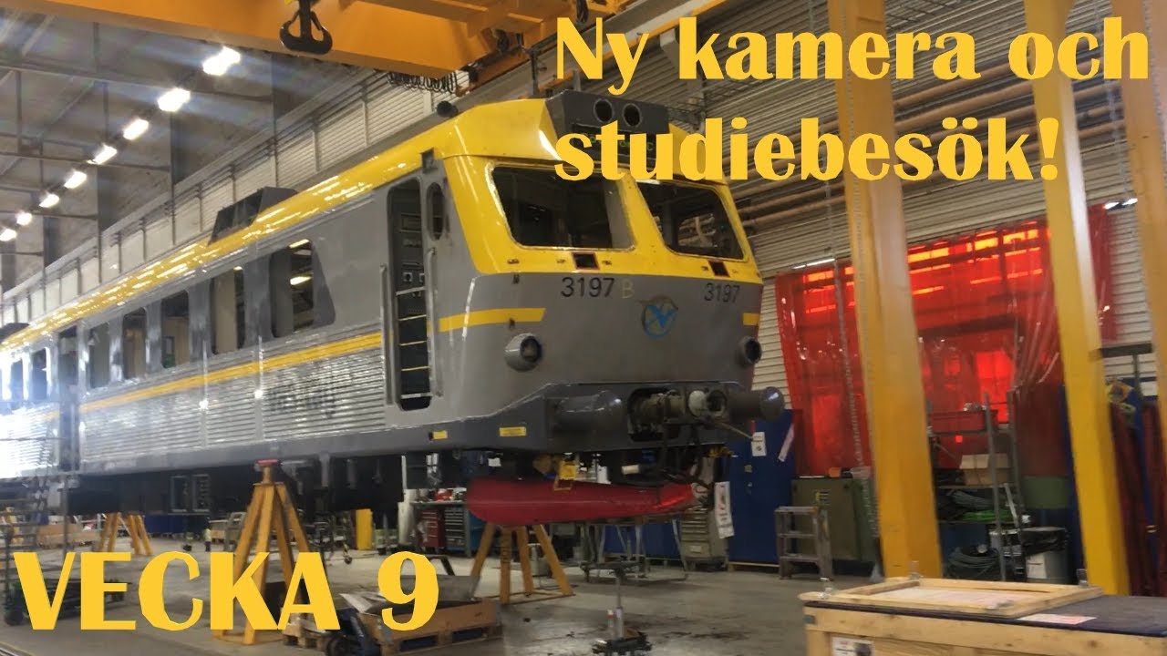 Lokförarvloggen, vecka 9. Studiebesök hos Motala Train och uppgradering av vloggen!