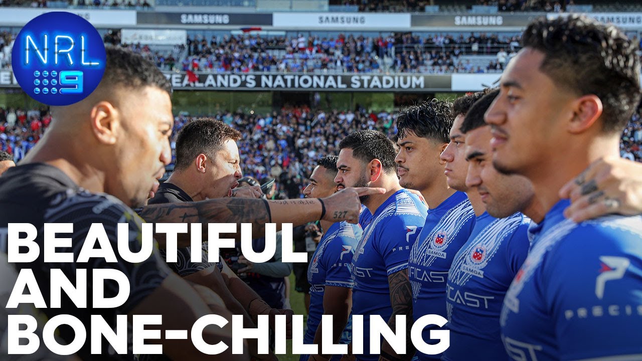The moving national anthems, electrifying war cry and Haka: Kiwis v Samoa | NRL on Nine