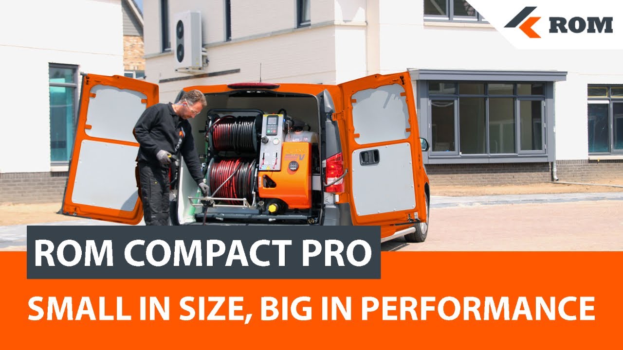 ROM COMPACT PRO sewer cleaning machine | sewer jetter drain cleaner