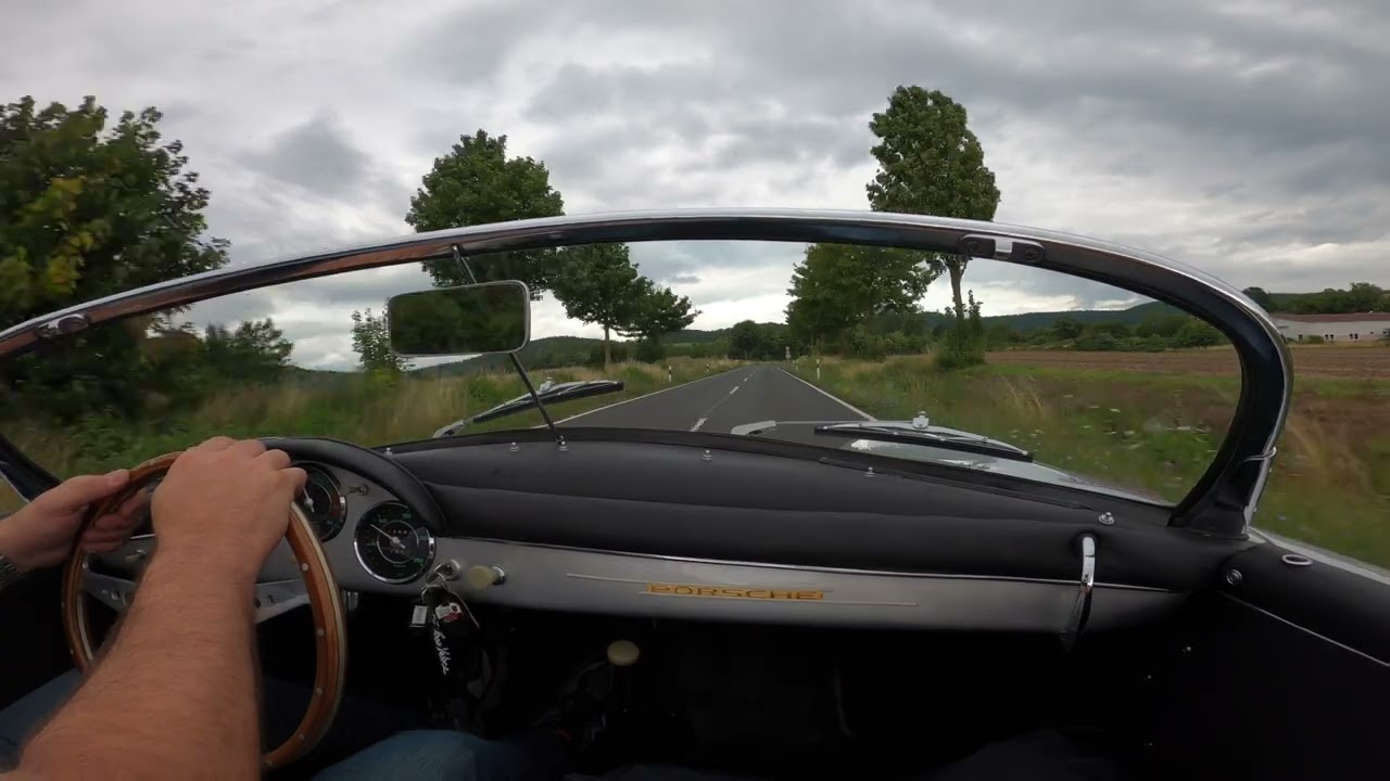 1956 Porsche 356A 1500GS Carrera GT Speedster test drive!