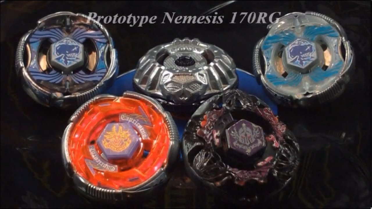 EPIC Battle Prototype Nemesis 170RG VS Team Excalibur Compl&egrave;te (4 Beyblades) HD!