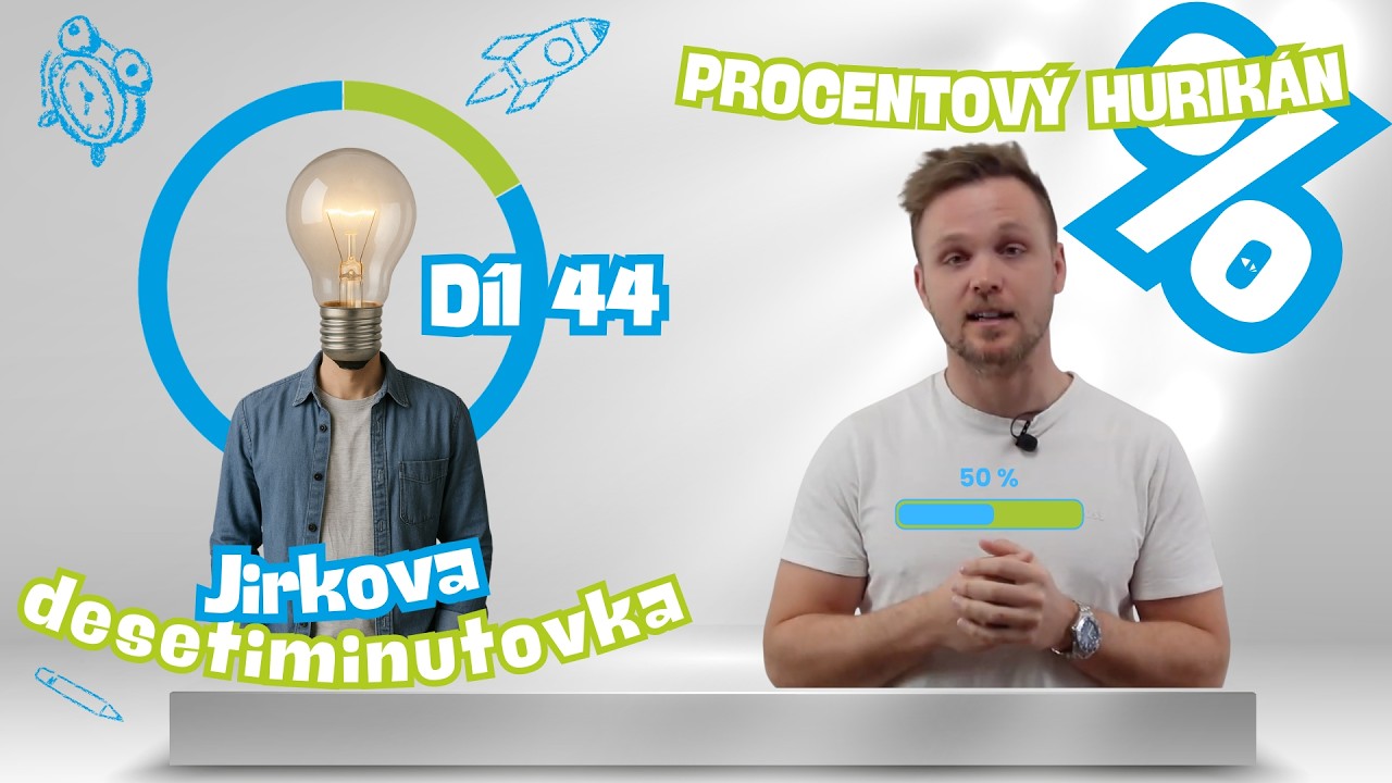 👉 Přijímačkové desetiminutovky #44 – Procentový hurikán 🌪️📊